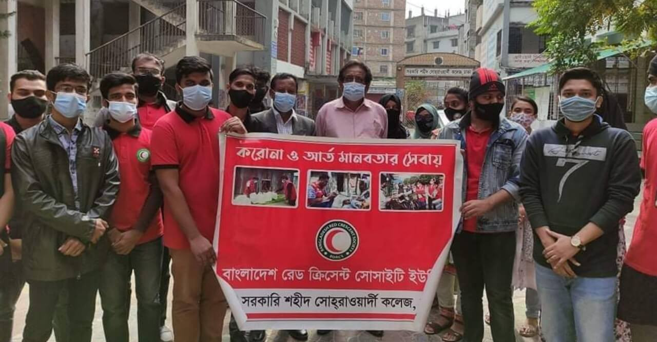 করোনা ও আর্ত মানবতার সেবায় রেড ক্রিসেন্ট