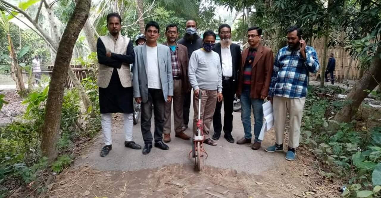 বঙ্গবন্ধুর ফুফু বাড়ি যাওয়ার রাস্তার কাজের উদ্বোধন