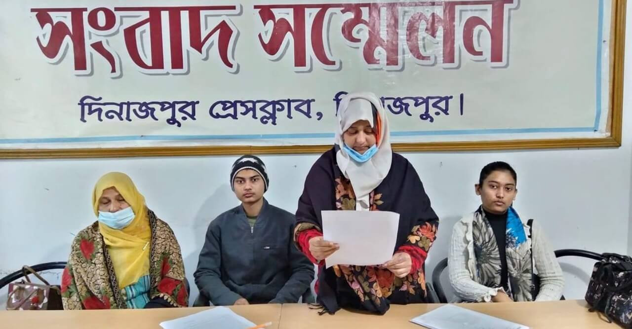দিনাজপুরে আ. লীগের সাধারন সম্পাদকের পুত্র আজিজুলের ক্ষমতার দাপটে অসহায় বিধবা‘র পরিবার
