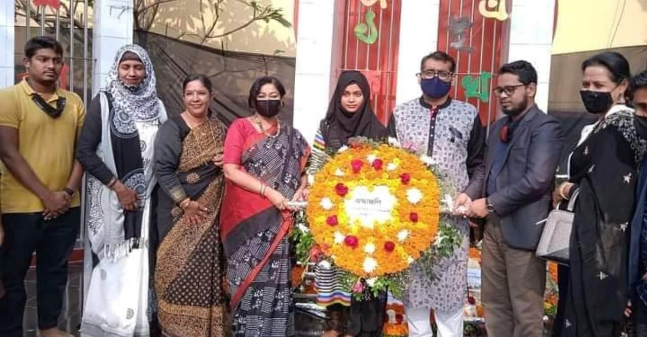 আন্তর্জাতিক মাতৃভাষা দিবস উপলক্ষে বাঙলা কলেজ সাংবাদিক সমিতির শ্রদ্ধা নিবেদন