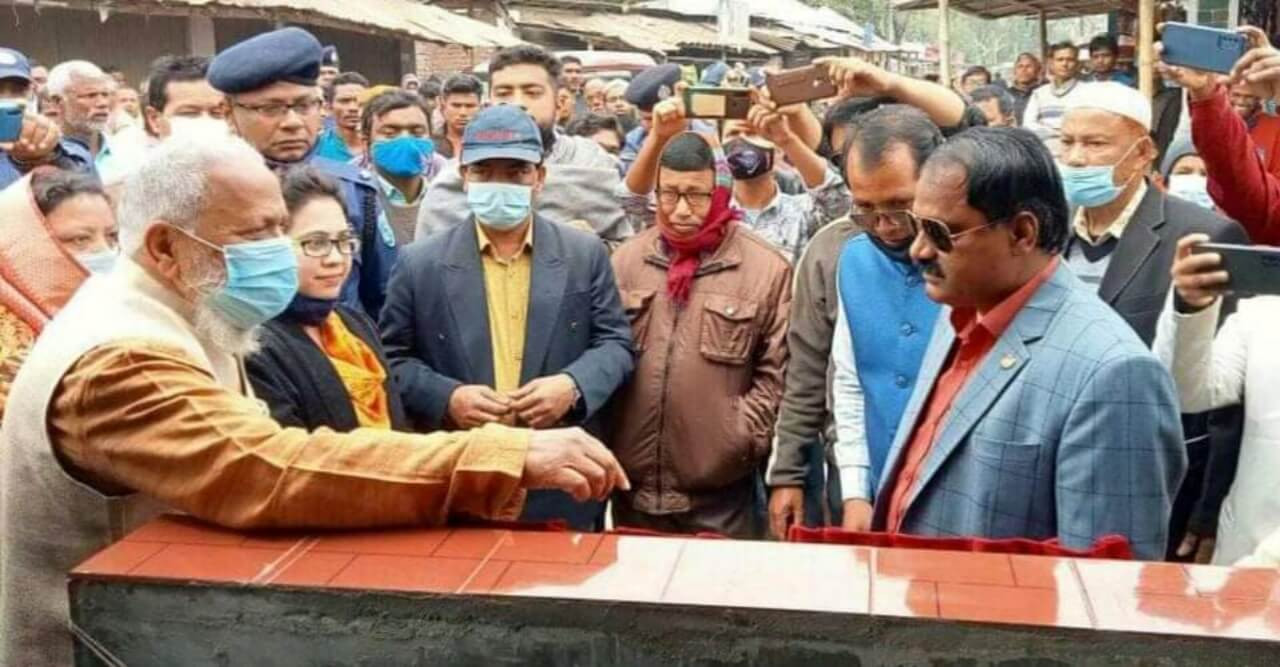 পাঙ্গা বাজার–শুকুমারের মোটর সড়কের এইচবিবি করণ প্রকল্পের উদ্বোধন অনুষ্ঠিত