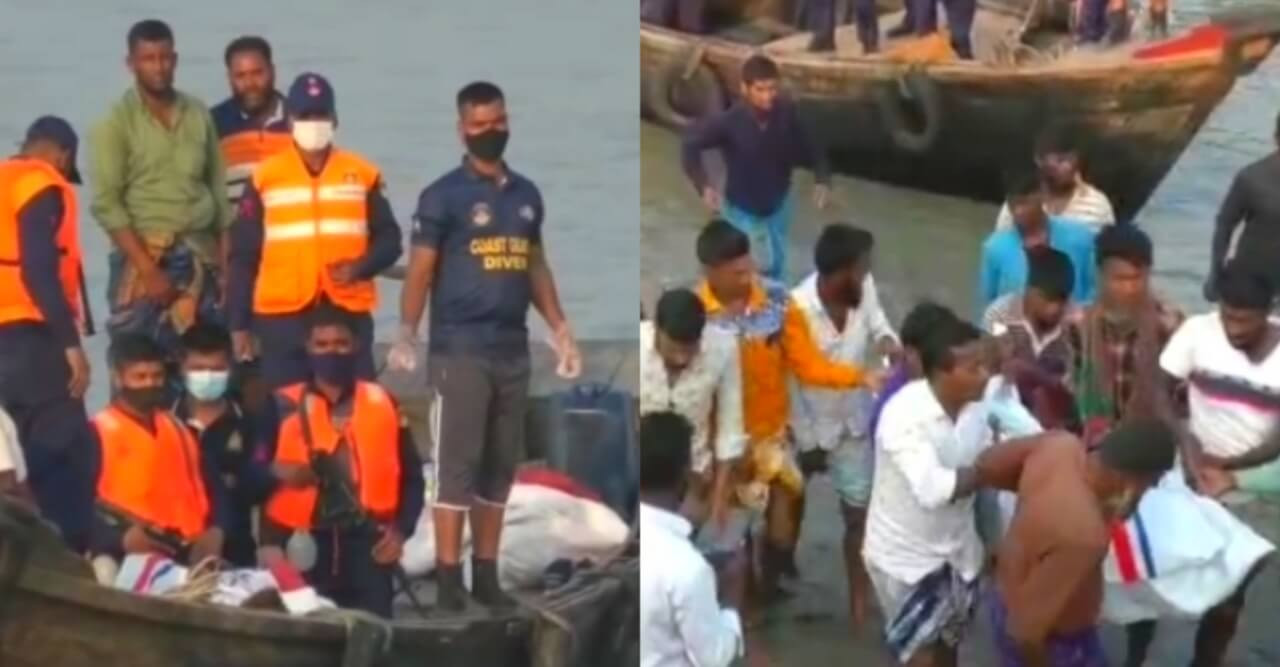 লঞ্চের ধাক্কায় ট্রলারডুবি, ২ জনের মরদেহ উদ্ধার