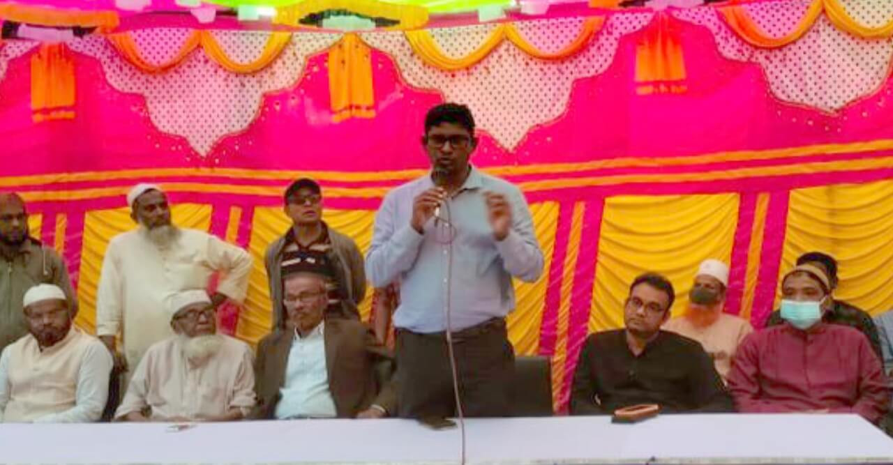 মসজিদের ভিত্তি স্থাপন ও রাস্তার কাজ পরিদর্শনে এমপি শামীম