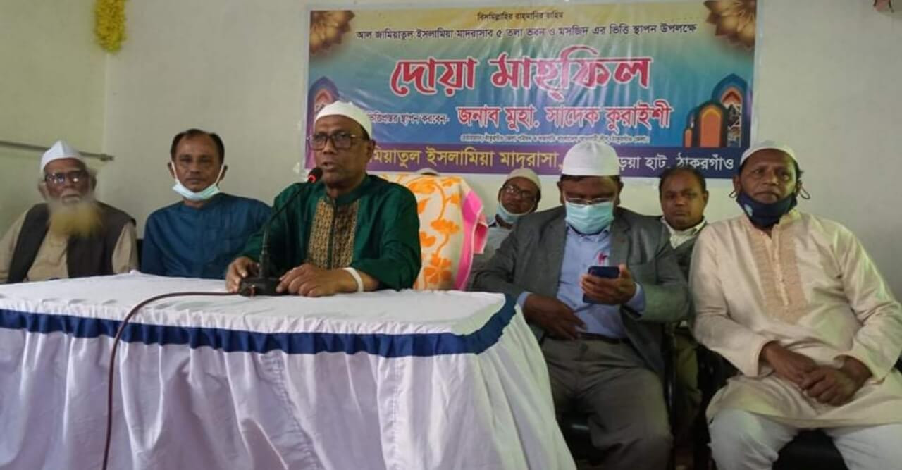 গড়েয়া ইউনিয়নে ৫ তলা ভবন ও মসজিদের ভিত্তি প্রস্তর উদ্বোধন