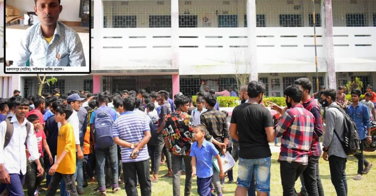 খুবজীপুরে কলেজ ছাত্রীকে উত্যক্তের অভিযোগে শিক্ষার্থীদের বিক্ষোভ