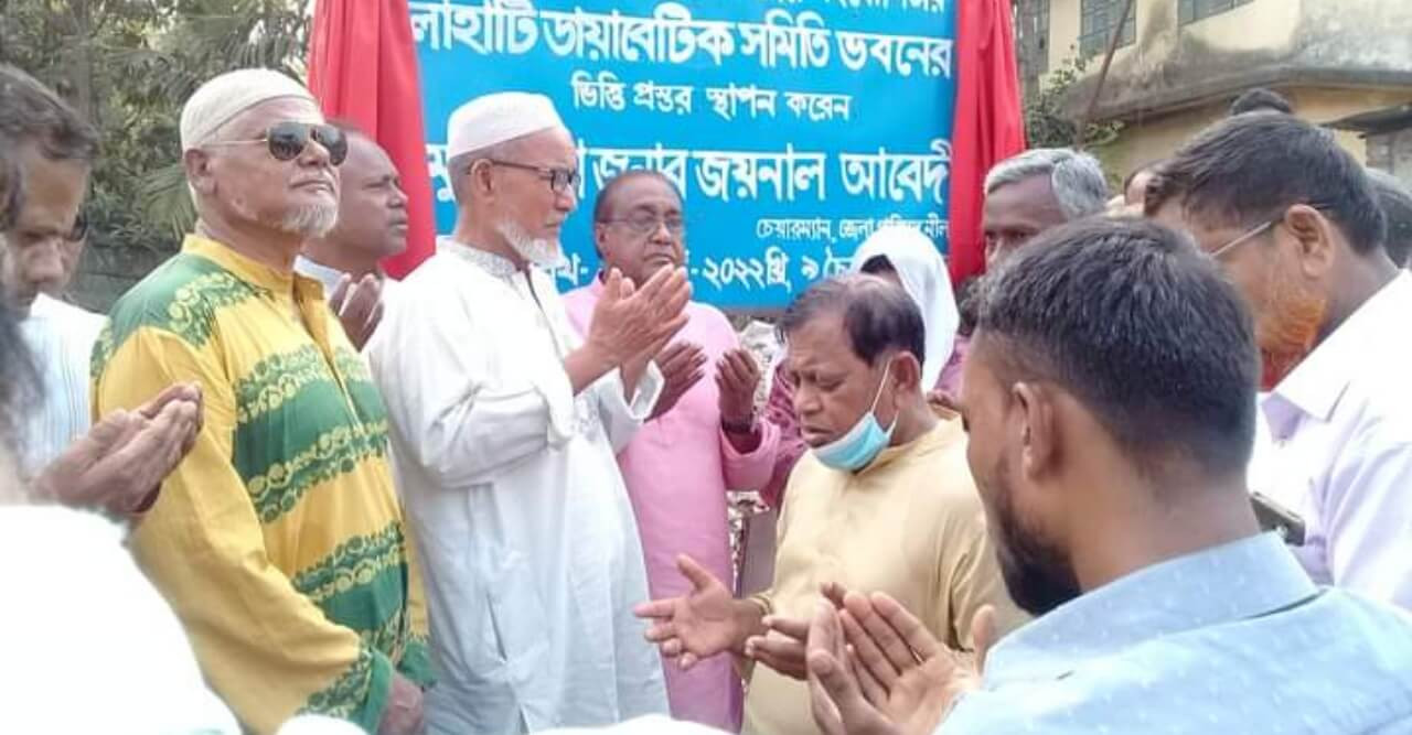 চিলাহাটিতে ডায়াবেটিক ভবনের ভিত্তি প্রস্তর স্থাপন