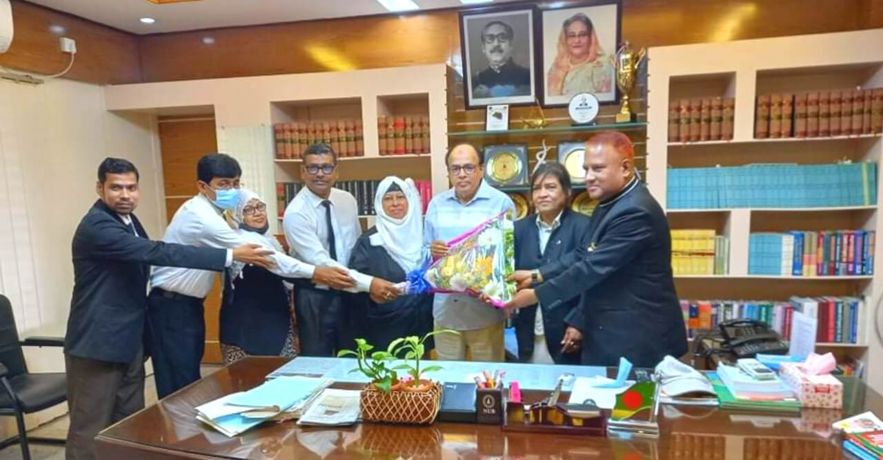 আইনজীবি সাংবাদিক কাউন্সিল নেতৃবৃন্দ জজ বাহাদুরের সাক্ষাত