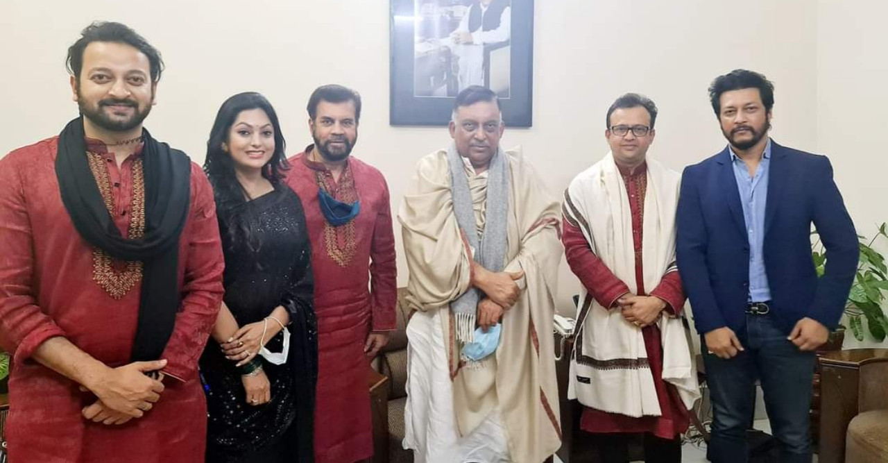 স্বরাষ্ট্রমন্ত্রী আসাদুজ্জামান খানের সাথে সাক্ষাৎ করেন কাঞ্চন-নিপুন প্যানেল